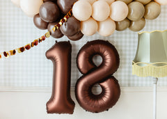 Mocha Giant Foil Number Balloon - 1