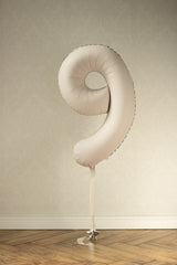 White Sand Giant Foil Number Balloon - 9