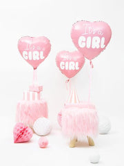 It's a Girl Heart Foil Balloon