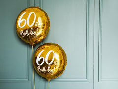 Gold 60th Birthday Foil Balloon