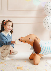 Standing Dachshund Dog Foil Balloon