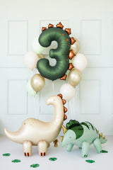 Dinosaur Giant Foil Number Balloon - 3