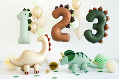 Dinosaur Giant Foil Number Balloon - 3