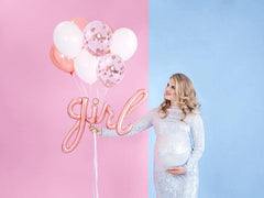 Rose Gold Girl Foil Balloons