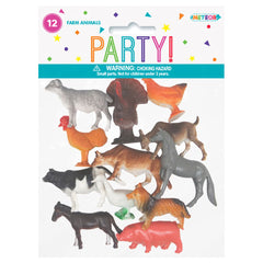 Farm Animals Party Favours 12pk