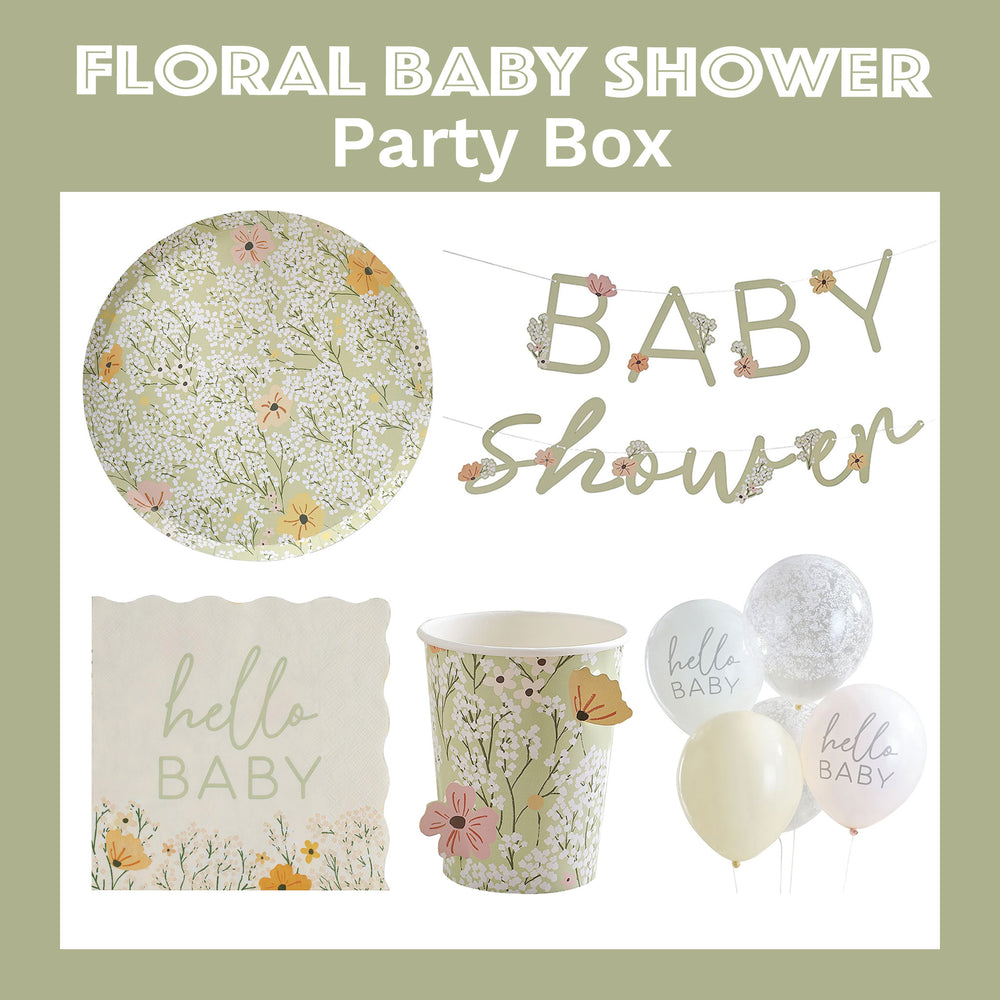 floral baby shower party