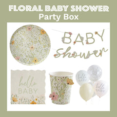 floral baby shower party