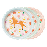 Horse Floral Plates 6pk