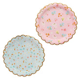 Floral Tea Party Scalloped Plates 8pk