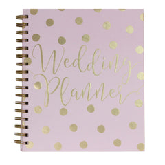 Luxury Pink & Gold Wedding Planner Book