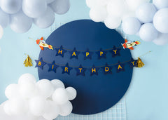 Airplane Happy Birthday Banner