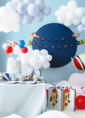 Airplane Happy Birthday Banner