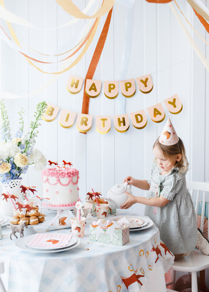 Horse Happy Birthday Banner