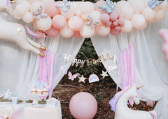 Unicorn Happy Birthday Banner