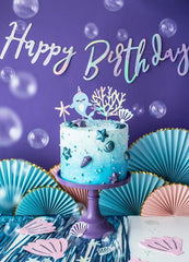 Iridescent Happy Birthday Banner