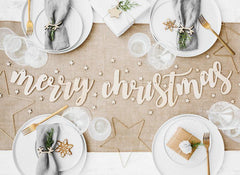 Wooden Merry Christmas Banner