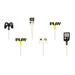 Gamer Cupcake Toppers 6pk