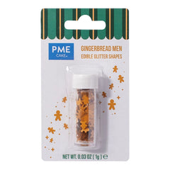 Gingerbread Man Edible Glitter Shapes