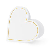 White Heart Place Cards 10pk