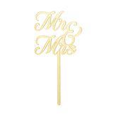 Gold Mr & Mrs Acrylic Cake Topper