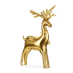 Standing Gold Reindeer Foil Balloon