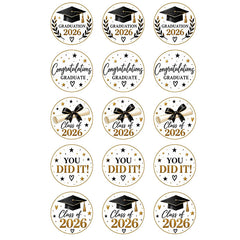 Graduation Edible Icing Cupcake Images