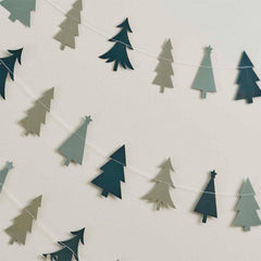 Green Christmas Tree Garland