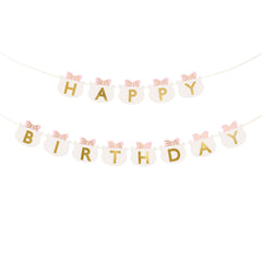 Cat Happy Birthday Banner
