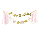 Unicorn Happy Birthday Banner