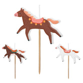 Horse Birthday Candles 3pk