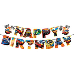 Hot Wheels Happy Birthday Banner
