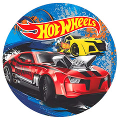Hot Wheels Edible Icing Cake Image