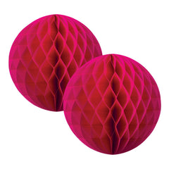 Magenta Honeycomb Ball 15cm 2pk
