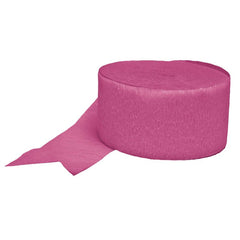 Hot Pink Crepe Streamers