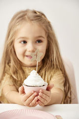 Gold 1st Birthday Cupcake Toppers