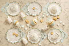 Beige Flower Cups 6pk