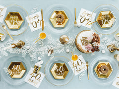 Gold 40th Birthday Cups 6pk