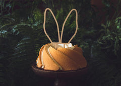 Wooden Bunny Ears Cake Topper