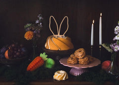 Wooden Bunny Ears Cake Topper