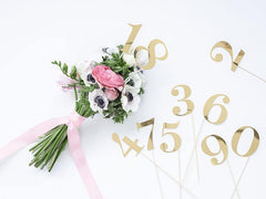 Gold Table Numbers 10pk
