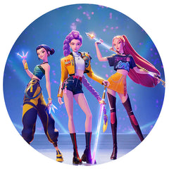 KPop Demon Hunters Edible Icing Cake Image