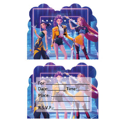 KPop Demon Hunters Invitations 10pk