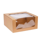 Eco Kraft Window Cake Box 12x12x6in (Click & Collect Only)