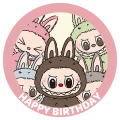 Labubu Edible Icing Cake Image