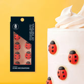 Ladybugs Icing Decorations 10pk