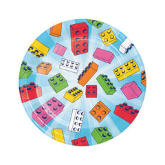Block Bash Paper Plates 8pk