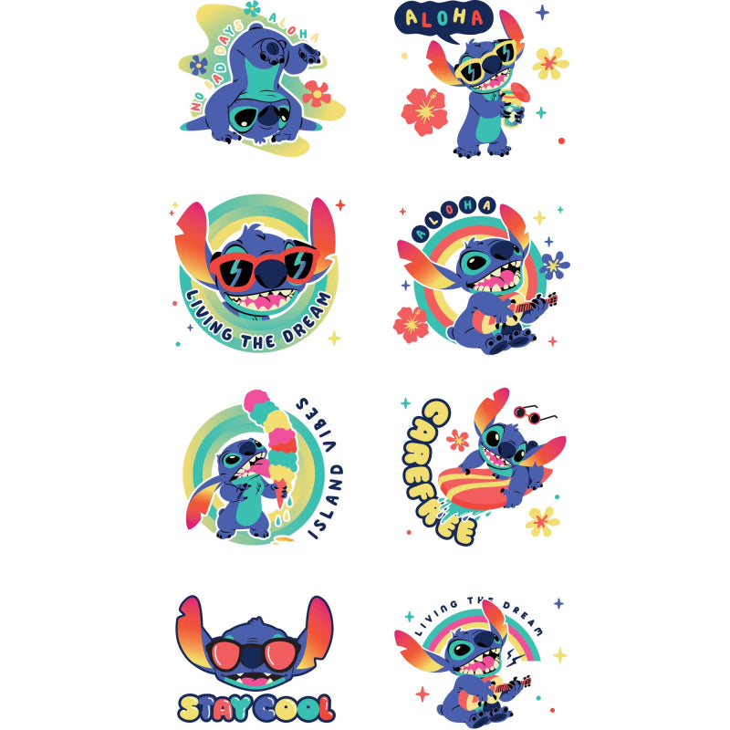 Lilo & Stitch Tattoos 8pk