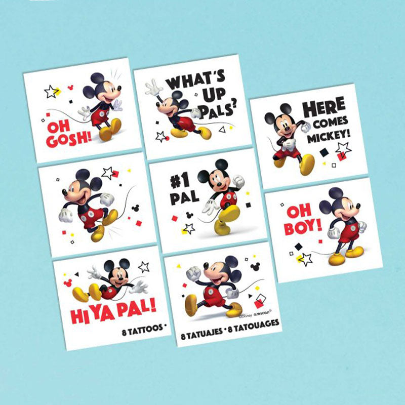 Mickey Mouse Tattoos 8pk