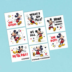 Mickey Mouse Tattoos 8pk