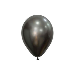 Mini 12cm Silk Midnight Grey Balloons
